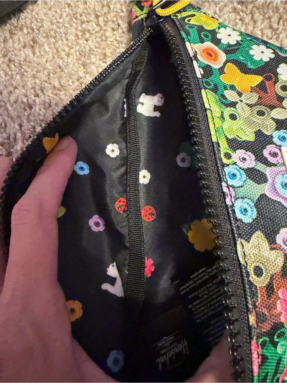 Herschel Floral Print Hip Pack / Belt Bag LEGO limited edition